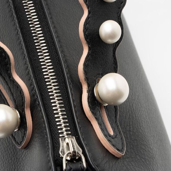 Fendi Calfskin Faux Pearl Embellished By The Way Medium Satchel - Picture 11 of 15